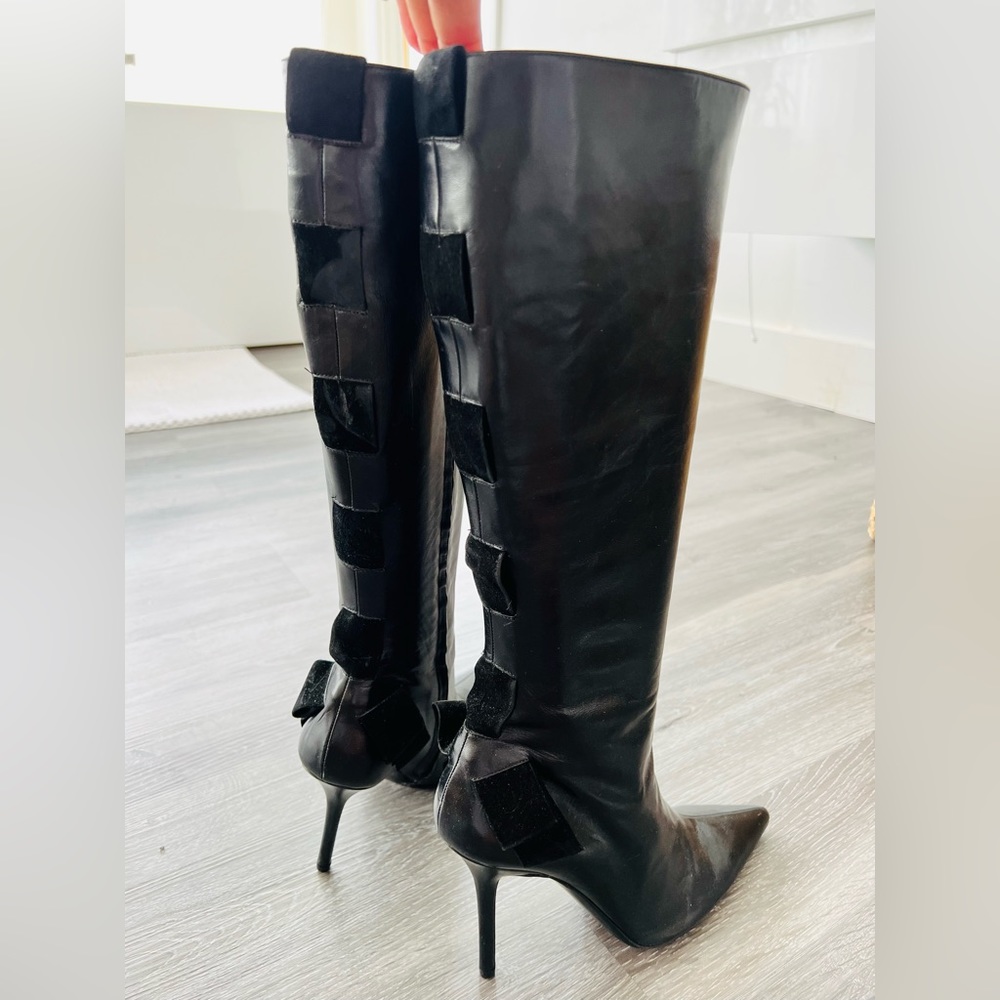Valentino leather boot, excellent condition.